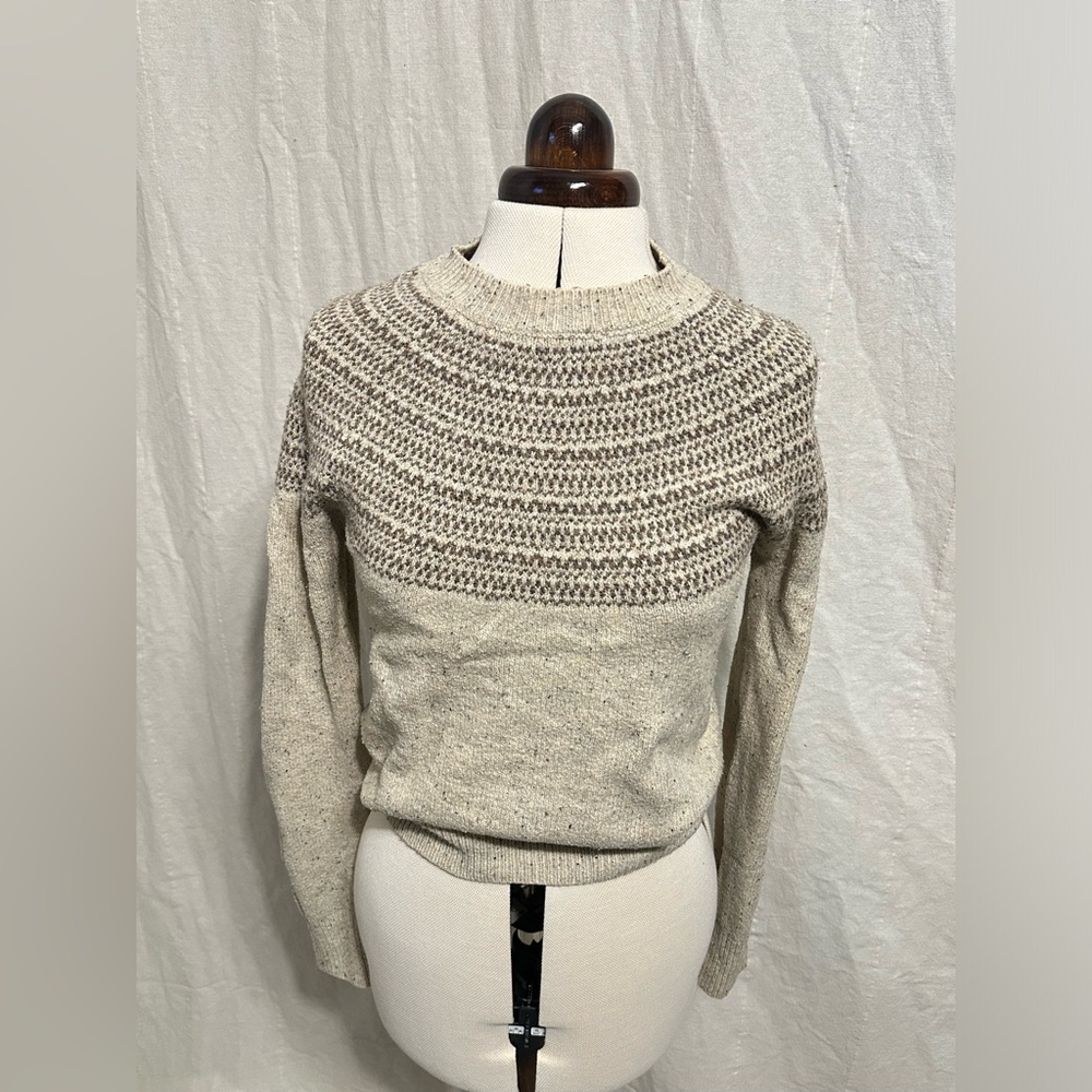 Women's Cream Sweater - Crew Neck